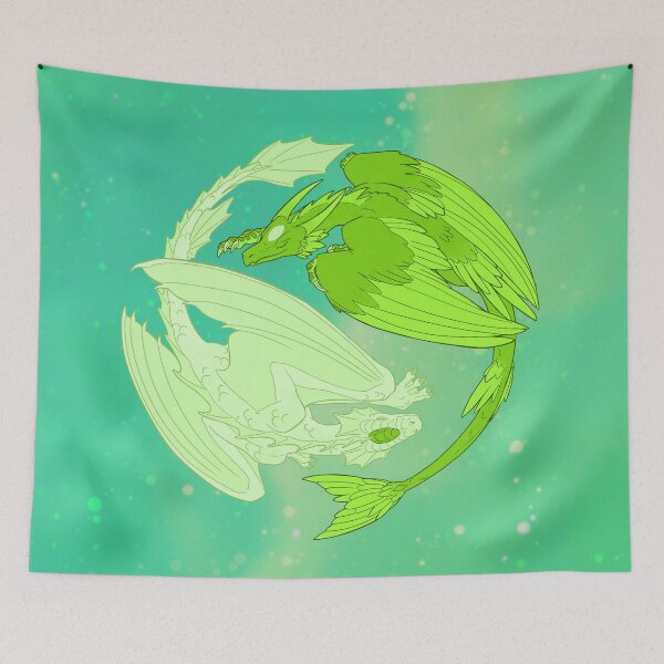 Item preview, Yin Yang Dragons (Lime) designed and sold by Ztarli.