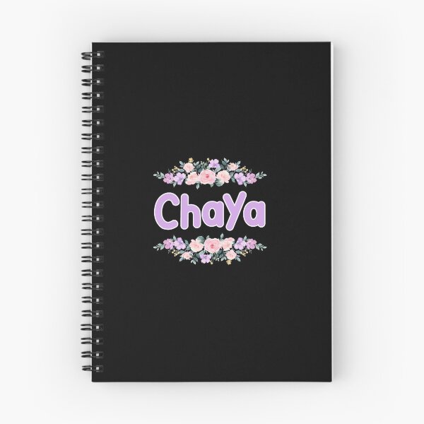 Item preview, Purple Flower Chaya Name Label (Black) designed and sold by NormadWorld.