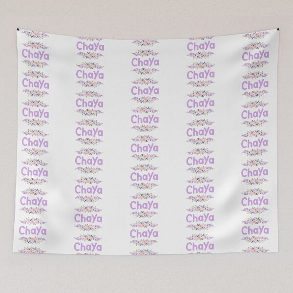 Item preview, Purple Flower Chaya Name Label  designed and sold by NormadWorld.