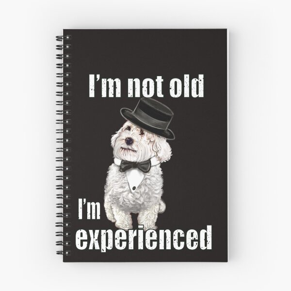 Item preview, No soy viejo, soy clásico, experimentado, divertido, humor, envejeciendo, broma con el perro Cavapoo. designed and sold by Artonmytee.