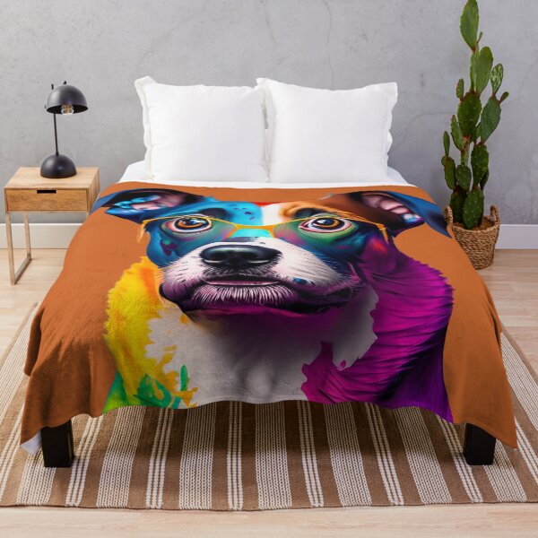 Item preview, Dog wearing glasses with orange eyes designed and sold by Firas Aljazzar.