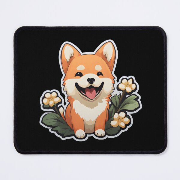 Artikelvorschau, Finnish Spitz In Flowers entworfen und verkauft von CUTEDOGGIEZ.