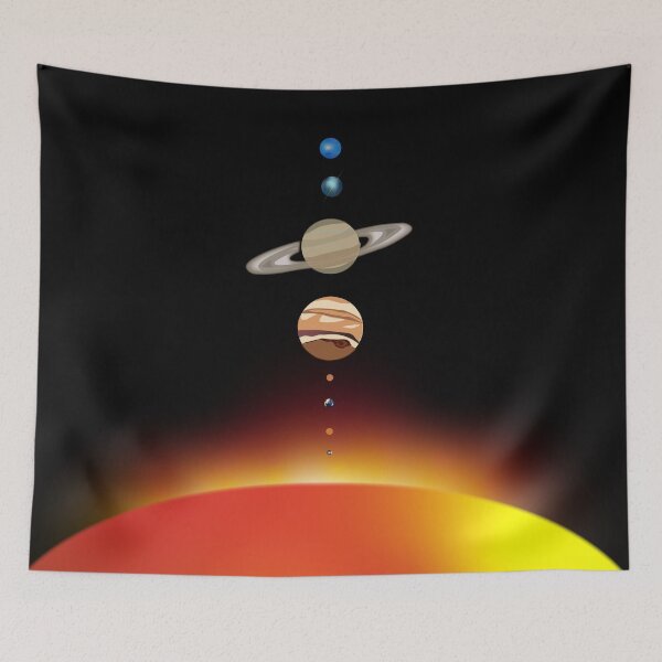 Item preview, Solar System Mercury Venus Earth Mars Jupiter Saturn designed and sold by Cosmic-Fandom.