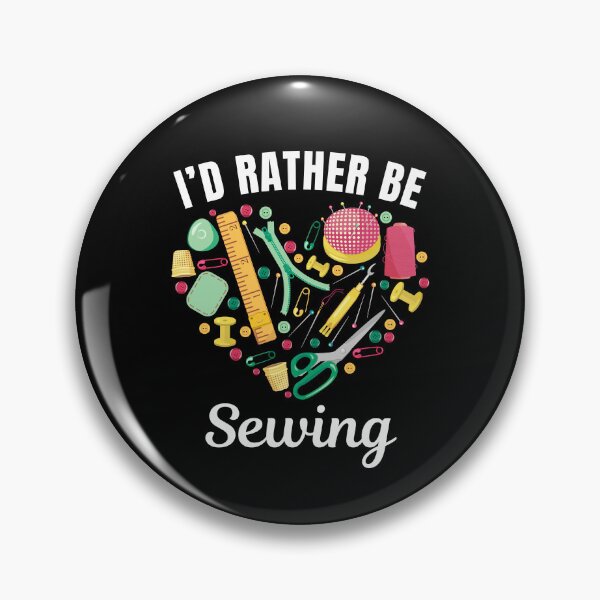 Item preview, I'd rather be sewing, knitting hobby lovers designed and sold by NBSStore.