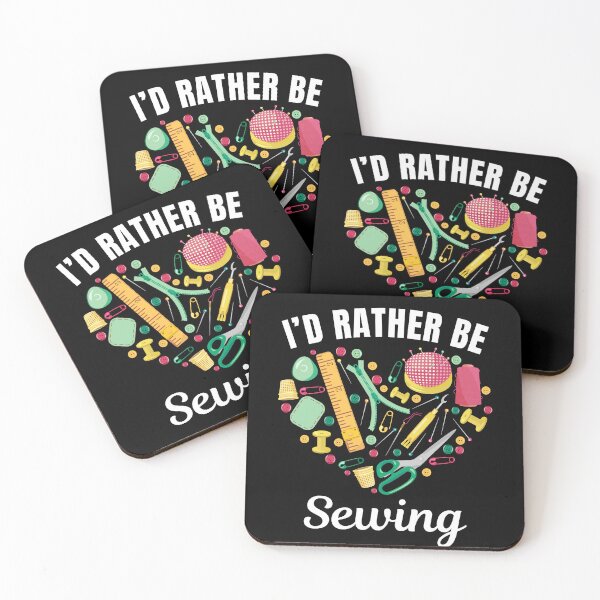 Item preview, I'd rather be sewing, knitting hobby lovers designed and sold by NBSStore.