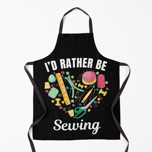 Item preview, I'd rather be sewing, knitting hobby lovers designed and sold by NBSStore.