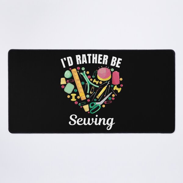 Item preview, I'd rather be sewing, knitting hobby lovers designed and sold by NBSStore.