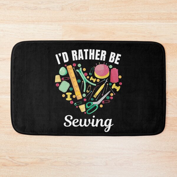 Item preview, I'd rather be sewing, knitting hobby lovers designed and sold by NBSStore.