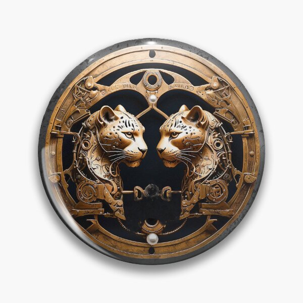 Item preview, Steampunk Zoologica Gemini star sign by Maxine Gadd designed and sold by Maxine Gadd.