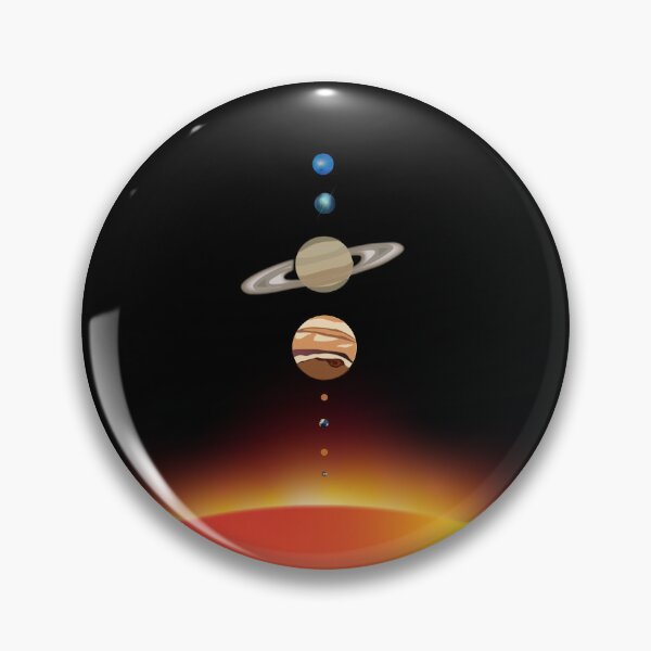 Item preview, Solar System Mercury Venus Earth Mars Jupiter Saturn designed and sold by Cosmic-Fandom.