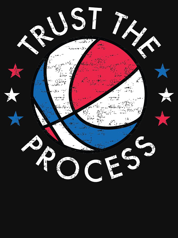 Digital download / Trust the Process / 76ers / Philadelphia / Basketball /  Sports Poster / Typography / Graphic Print / NBA