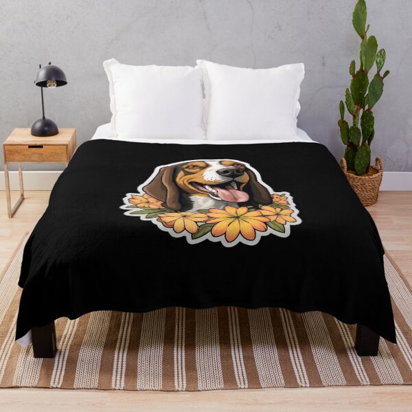 Item preview, Foxhound in Flowers designed and sold by CUTEDOGGIEZ.