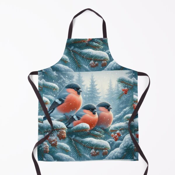 Item preview, Bullfinch Birds in the Winter Aura designed and sold by Azrora.