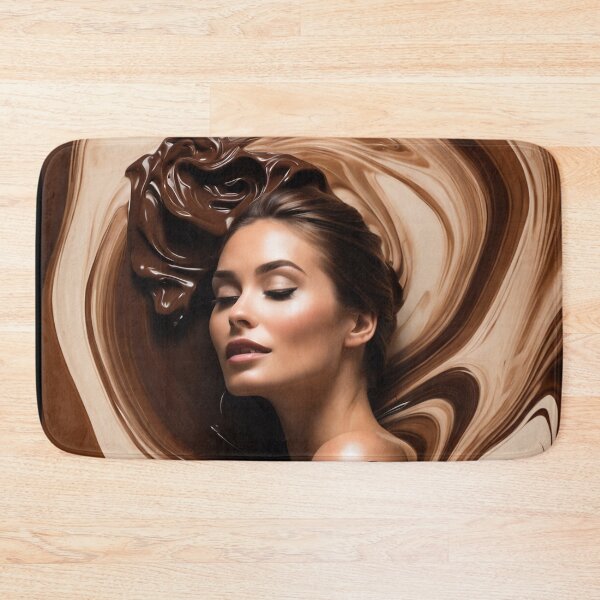 Item preview, Ethereal Woman Portrait Bathed in Chocolate designed and sold by gallofoto.