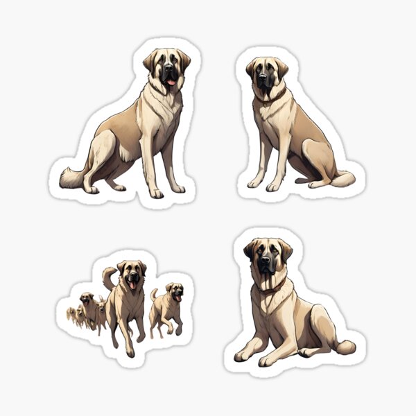 Artikel-Vorschau von Aufkleberpaket für anatolische Schäferhunde, designt und verkauft von GoodyPaws.