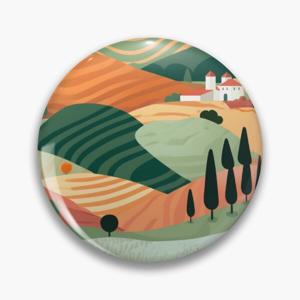 Item preview, Tuscan Landscape Digital Pattern designed and sold by zolarche.