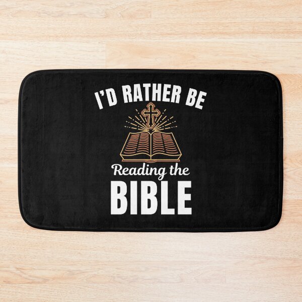 Item preview, I'd rather be reading the Bible, funny Christian faith saying designed and sold by NBSStore.