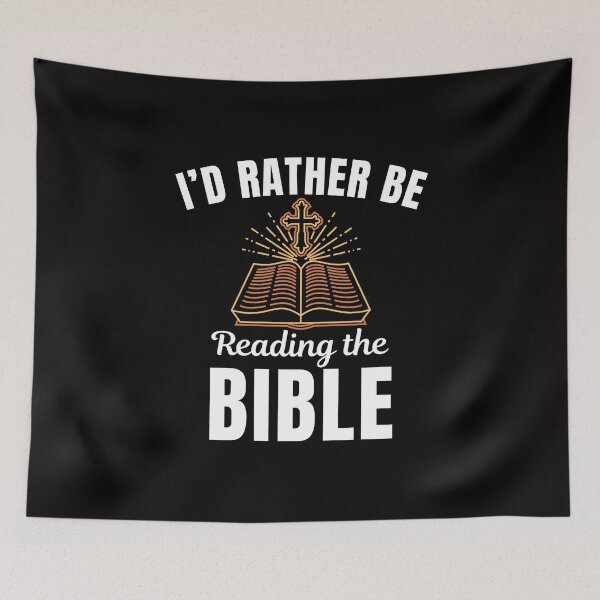 Item preview, I'd rather be reading the Bible, funny Christian faith saying designed and sold by NBSStore.