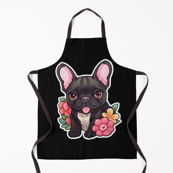 Item preview, French Bulldog with Flowers designed and sold by CUTEDOGGIEZ.
