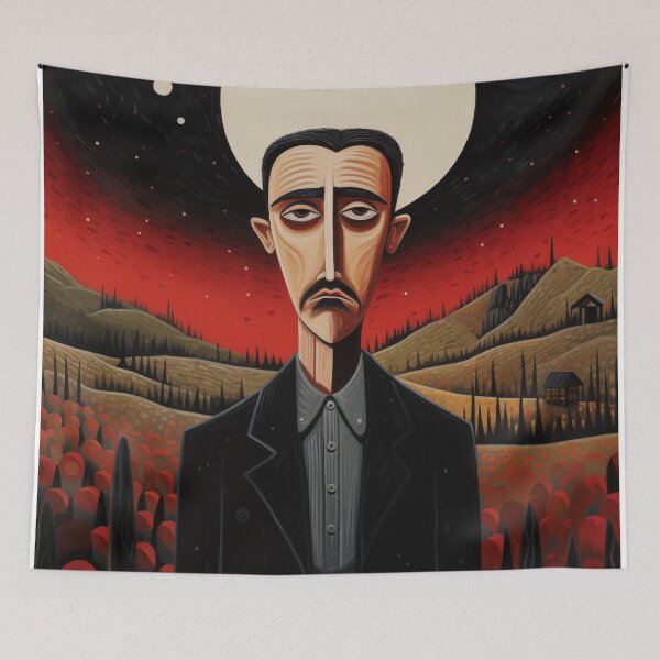 Item preview, Sad Gothic Farmer Print designed and sold by JaimeLikes.