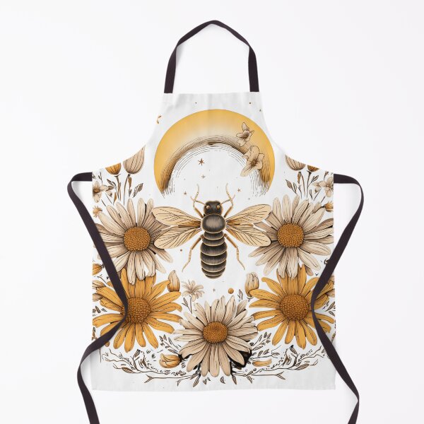 Item preview, A moonbee and daisies with a moon in the middle designed and sold by OpulentOrigins.