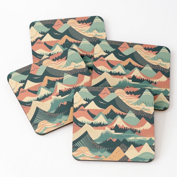 Item preview, Multi Mountains Digital Pattern designed and sold by zolarche.