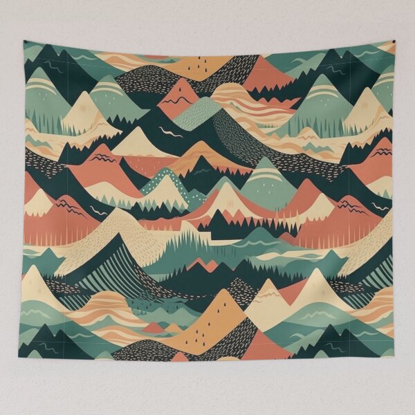 Item preview, Multi Mountains Digital Pattern designed and sold by zolarche.
