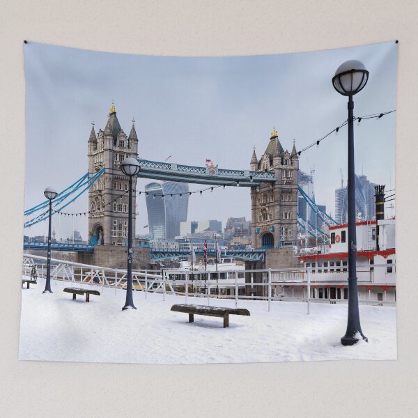 Item preview, Tower Bridge in snow designed and sold by Tadas Svetikas.