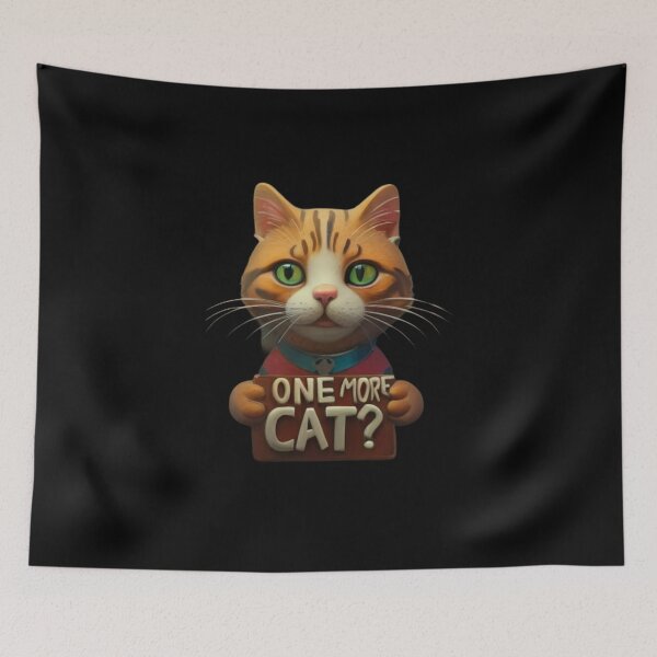Item preview, One more cat for animals lovers designed and sold by BlueGoldArt.