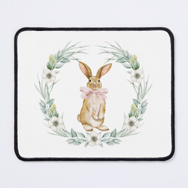 Item preview, rabbit and camellia flowers  designed and sold by LionessLove.
