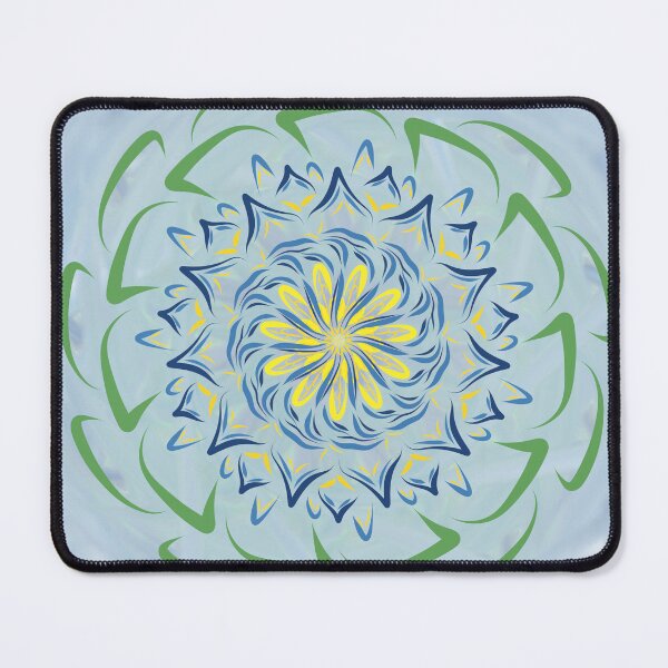 Item preview, Aquatic Bloom Tile designed and sold by DruidOcelotArt.