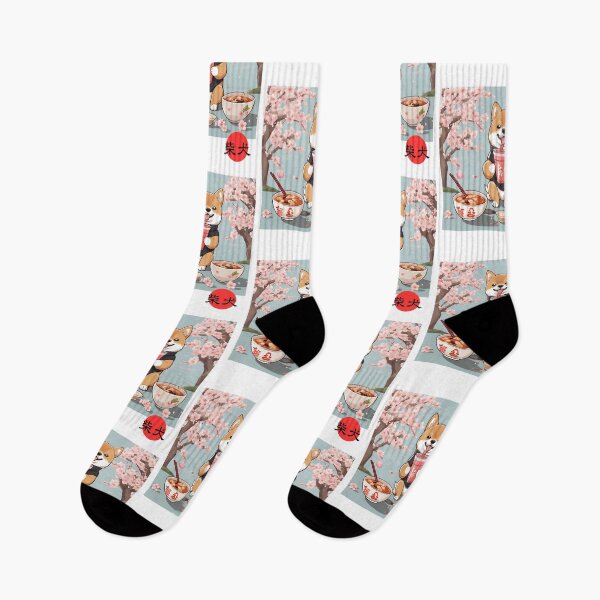 Item preview, Japanese Shiba Inu Sakura Cherry Blossoms Kanji designed and sold by gillys.