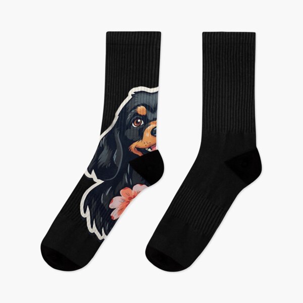 Item preview, Gordon Setter with Flowers designed and sold by CUTEDOGGIEZ.