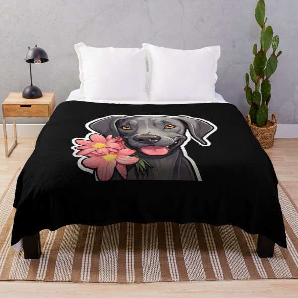 Aperçu de l'œuvre Great Dane En Fleurs créée et vendue par CUTEDOGGIEZ.
