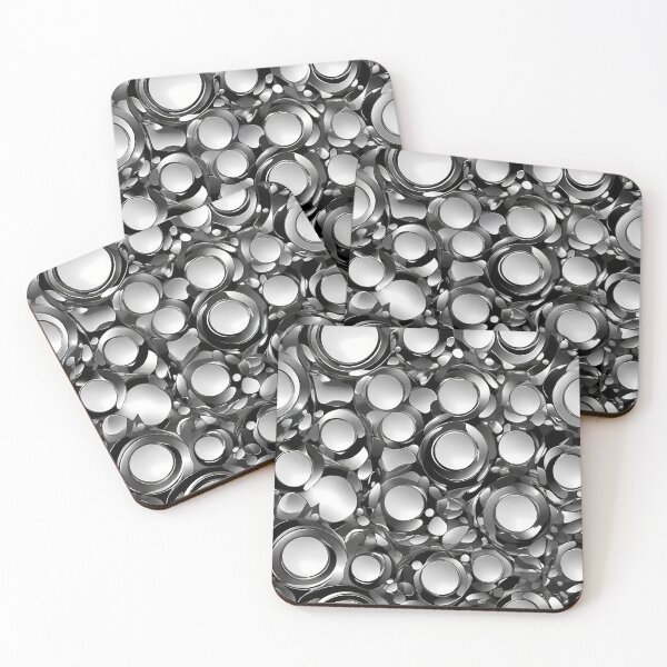 Item preview, Metallic Pattern: Silver Pattern designed and sold by CreativeSparkzz.