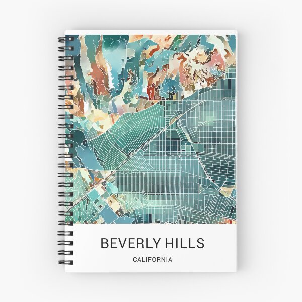 Item preview, Beverly Hills California Named City Map - Lush Green designed and sold by StylishStacks.