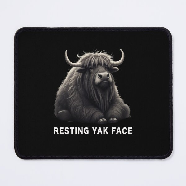 Item preview, Resting Yak Face, Kawaii Cute, Funny Meme designed and sold by Burn-Ego.