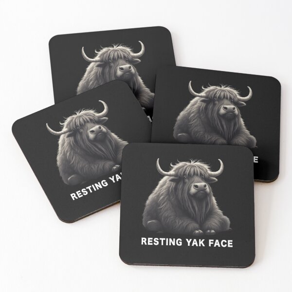 Item preview, Resting Yak Face, Kawaii Cute, Funny Meme designed and sold by Burn-Ego.
