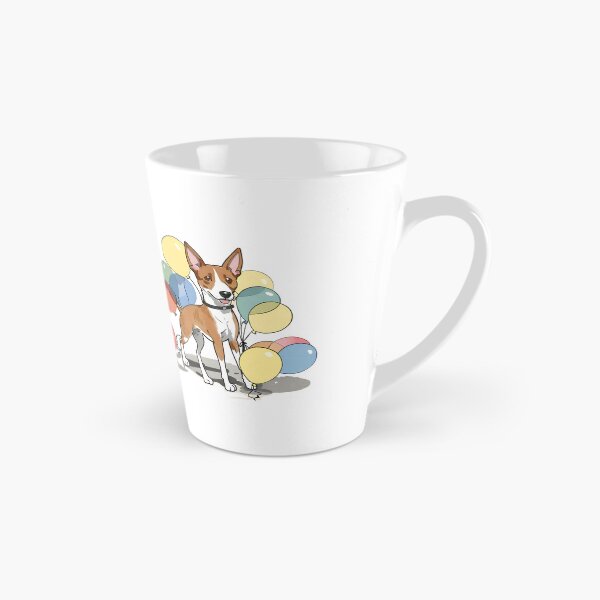 Item preview, Basenji Dog and Ballons designed and sold by GoodyPaws.