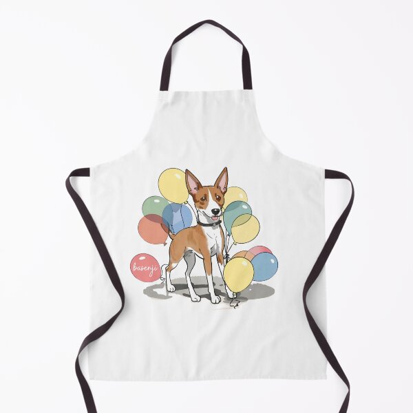 Item preview, Basenji Dog and Ballons designed and sold by GoodyPaws.