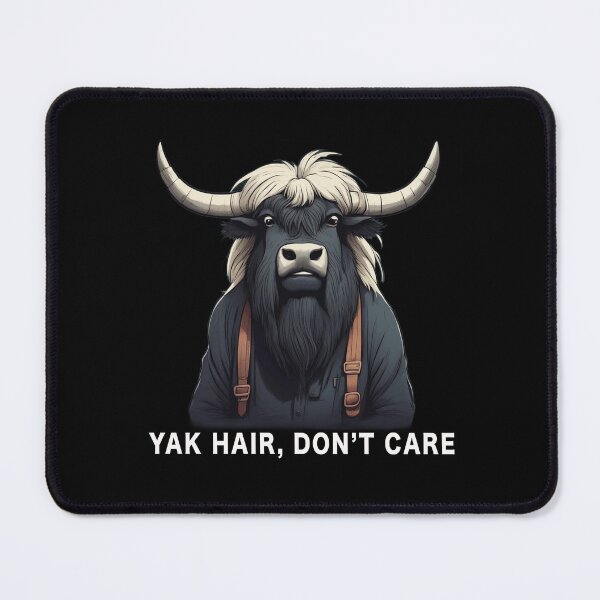 Item preview, Yak Hair, Don't Care, Kawai, Funny Meme designed and sold by Burn-Ego.