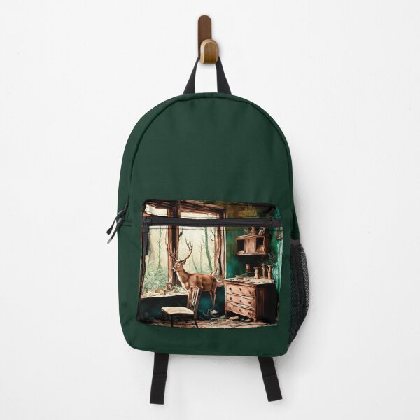 Item preview, Deer in an Abandoned House designed and sold by LanaGustavsson.