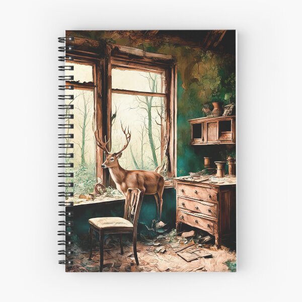 Item preview, Ciervo en una casa abandonada designed and sold by LanaGustavsson.