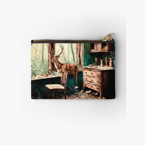 Item preview, Deer in an Abandoned House designed and sold by LanaGustavsson.