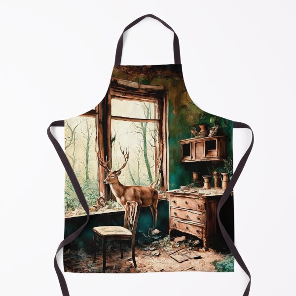 Item preview, Deer in an Abandoned House designed and sold by LanaGustavsson.