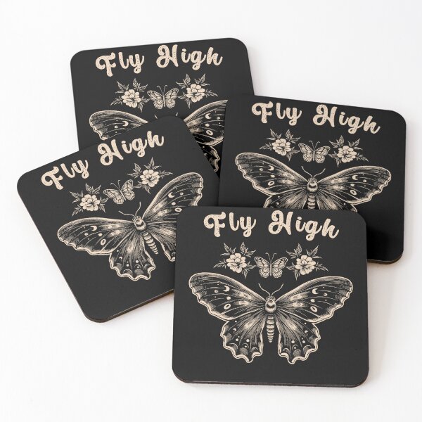 Item preview, Death Moth With Flowers Fly High Gothic Styled designed and sold by CosyTeal.
