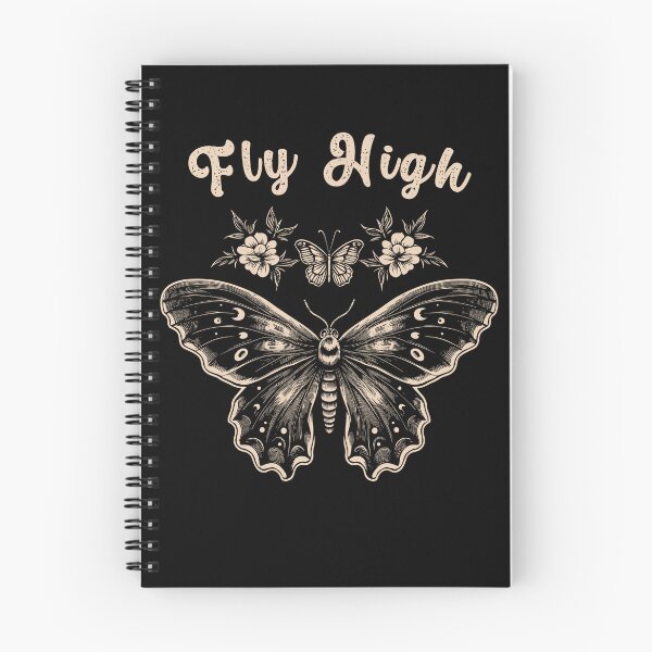 Item preview, Death Moth With Flowers Fly High Gothic Styled designed and sold by CosyTeal.