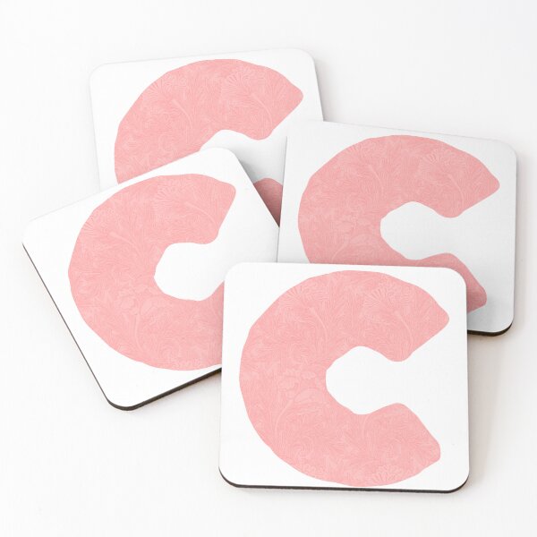 Item preview, Letter with floral art Pink - C designed and sold by LosMana.