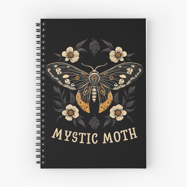 Item preview, Death Moth With Flowers Mystic Moth Gothic Styled designed and sold by CosyTeal.