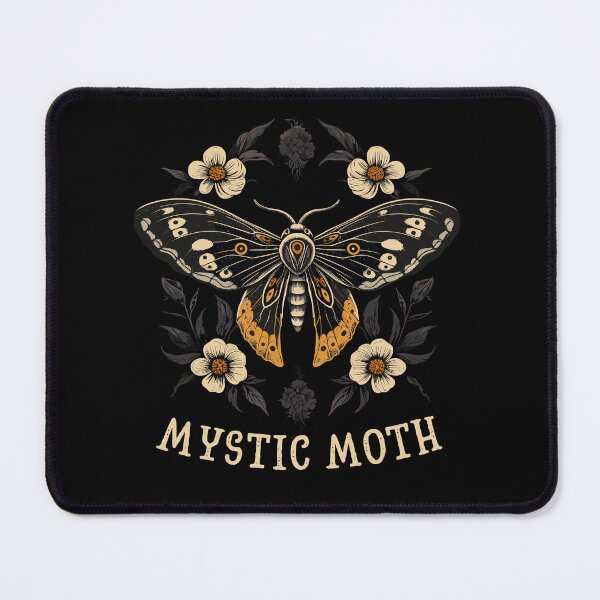 Item preview, Death Moth With Flowers Mystic Moth Gothic Styled designed and sold by CosyTeal.